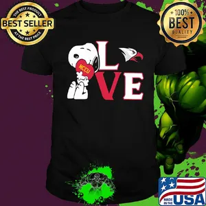 Snoopy hug heart love north carolina central eagles shirt