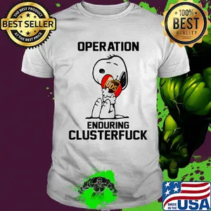 Snoopy hug ups heart operation enduring clusterfuck shirt