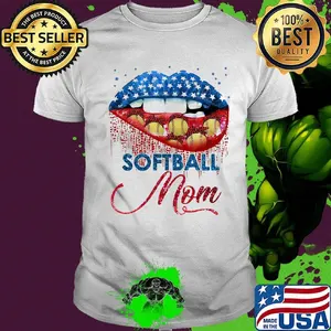 Softball Mom Lips Color Shirt