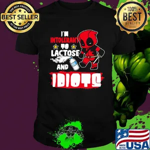 Spider man i'm intolerant to lactose and idiots shirt