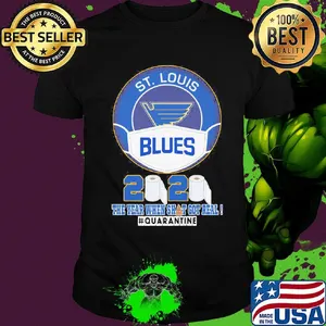 St. Louis blue hockey mask 2020 the year when shit got real quarantine toilet paper shirt