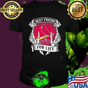 St. louis cardinals best friend for life seketon shirt