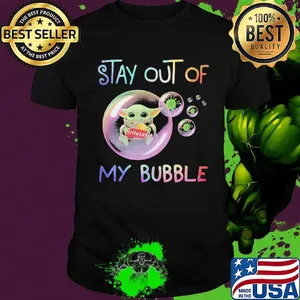 Star wars baby yoda hug frito lay stay out of my bubble covid-19 shirt