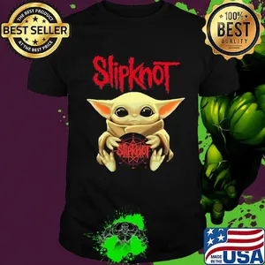 Star wars baby yoda hug slipknot album shirt