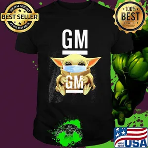 Star wars baby yoda mask hug general motor shirt