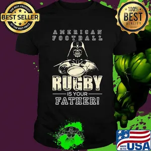 Star wars darth vader american football rugby is your father happy father's day shirt