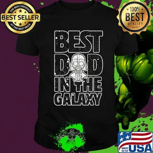 Star wars darth vader best dad in the galaxy father's day snow shirt