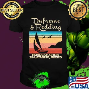 Stephen king dufresne and redding fishing charters zihuatanejo mexico vintage shirt