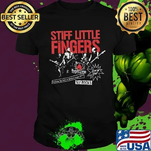 Stiff little fingers potting the past in golfnet since 1977 sle rocks shirt