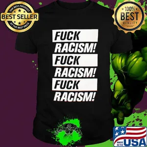 Stockholm fuck racism black shirt