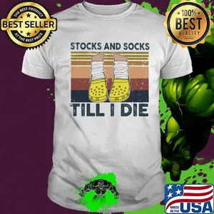 Stocks And Socks Till I Die Crocs Vintage Retro Shirt