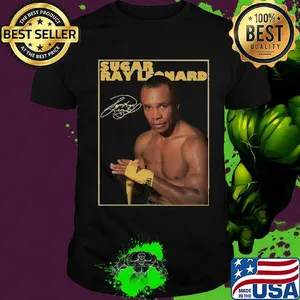 Sugar ray leonard boxing signature shirt