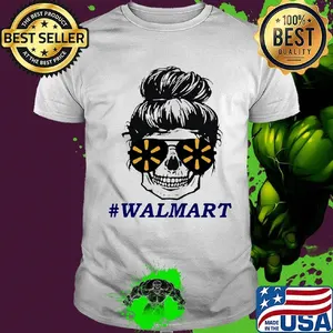 Sugar skull girl walmart logo shirt