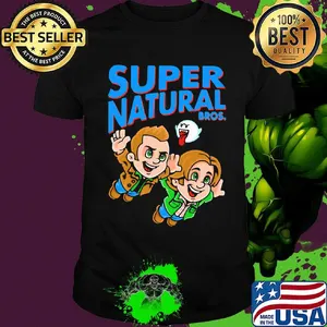 Super natural bros mario mashup shirt