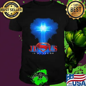 Superman jesus is my savior light shirt