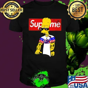 Supreme bart simpson usa shirt
