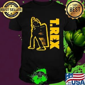 T.rex Man Yellow Black Shirt