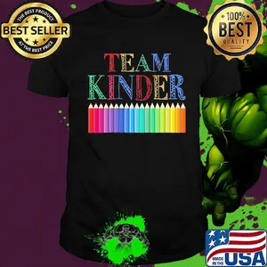 Team kinder color pencil shirt
