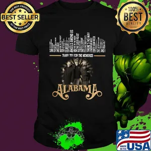 Thank you for the memories alabama band shirt