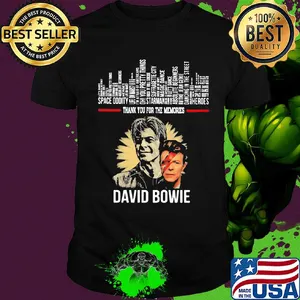 Thank you for the memories david bowie shirt