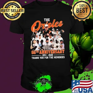 The baltimore orioles 66th anniversary 1954 2020 thank you for the memories shirt