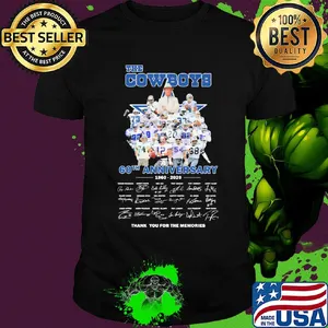 The cowboys 60th anniversary 1960 2020 thank you for the memories signatures shirt