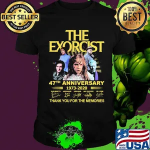 The exorcist 47th anniversary 1973 2020 thank you for the memories signatures shirt