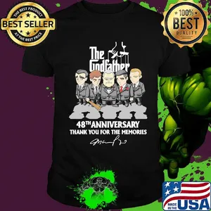 The godfather 48th anniversary thank you for the memories signatures shirt