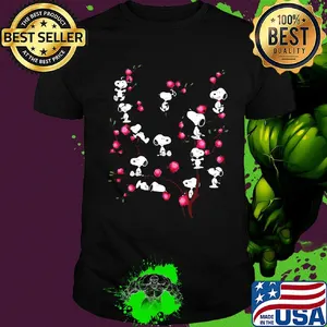 The peanuts snoopy and flowers shirt