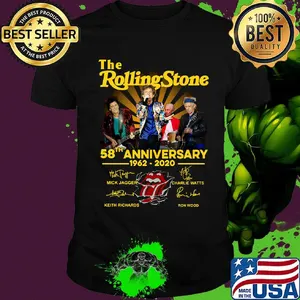 The rolling stone 58th anniversary 1962 2020 signatures shirt