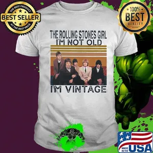 The rolling stones girl i'm not old i'm vintage retro shirt