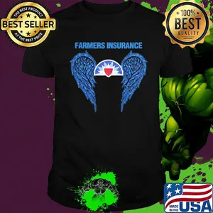 The wings farmers insurance logo diamond shirt