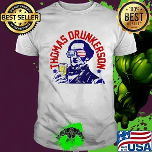 Thomas drunkerson drunk america 4th of july independence day shirt