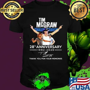 Tim McGraw II truck yeah 28th anniversary 1992 2020 thank you for your memories signature shirt