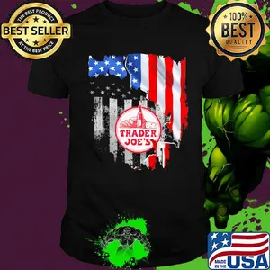 Trader joe's american flag independence day shirt