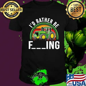 Trucker i'd rather be fucking vintage retro shirt