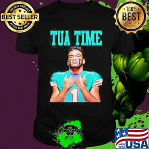 Tua in a miami dolphins team football shirt