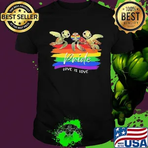 Turtle LGBT Pride Rainbow Love Is Love Shirt