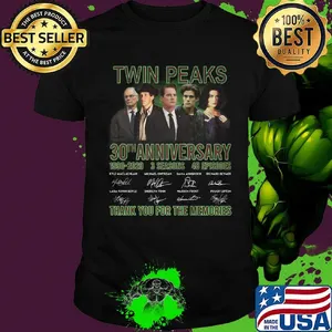 Twin peaks 30th anniversary 1990 2020 3 seasons 48 episodes thank you for the memories signatures shirt