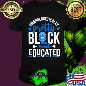 Unapologetically pretty black and educated zeta phi beta heart styles 90's shirt