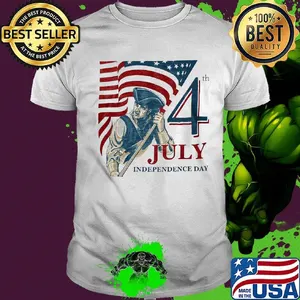 Vintage fourth 4th july independence day american flag shirt
