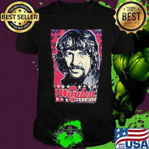 Waylon jennings stars art shirt