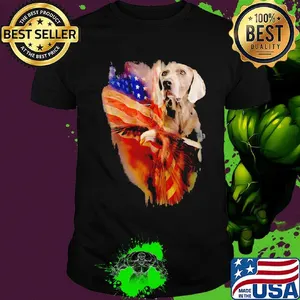 Weimaraner American Wings Independence Day Shirt