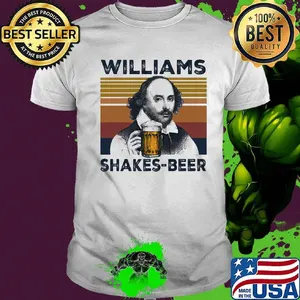 William shakespeare beer vintage retro shirt