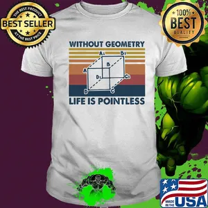 Without Geometry Life Is Pointless Mathematics Vintage Retro Shirt