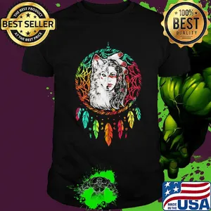 Wolf Native Dream Catcher Shirt