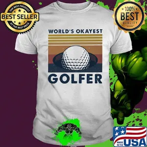 World's Okayest Golfer Vintage Retro Shirt