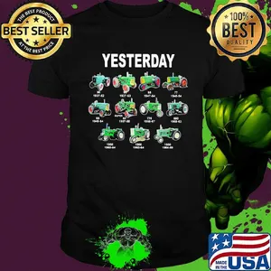 Yesterday Car Plows Green Shirt