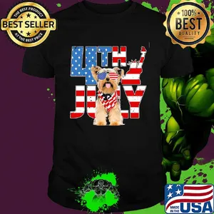 Yorkshire 4th July American flag veteran Independence day shirt