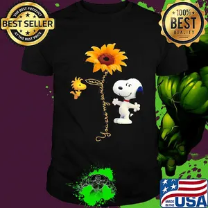 You are my sunshine snoopy and woodstock sunflower shirt